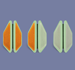 蓄能自發(fā)光附著式梯形輪廓標(biāo)（鐵支架）